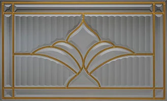 Somerset - Brass designer glass example