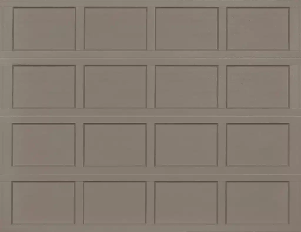 Recessed Panel Sandstone Short garage door example